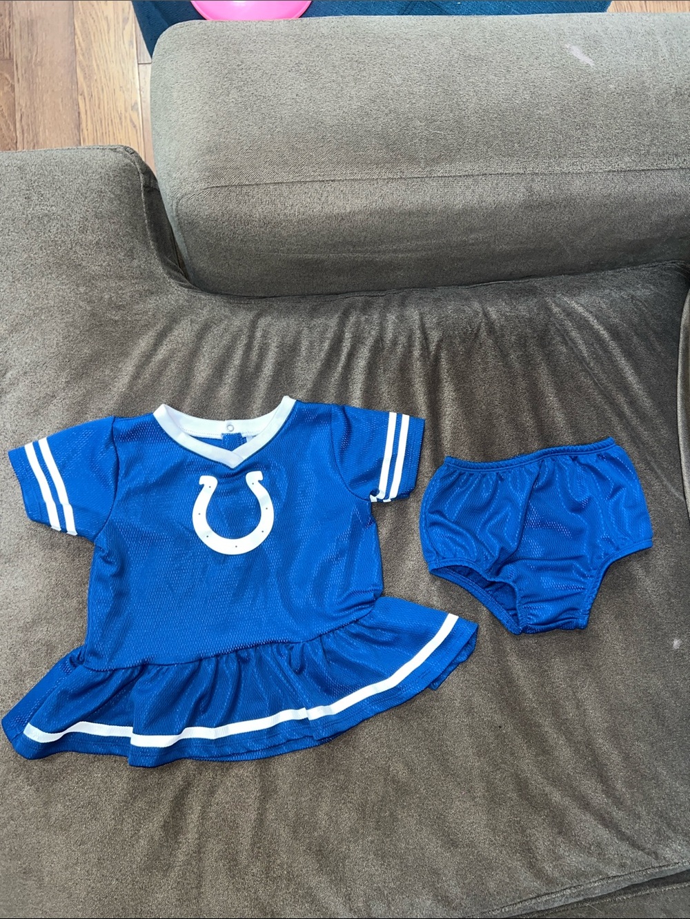 NFL Baby Girls Indianapolis Colts Football Dress & Bloomers Set